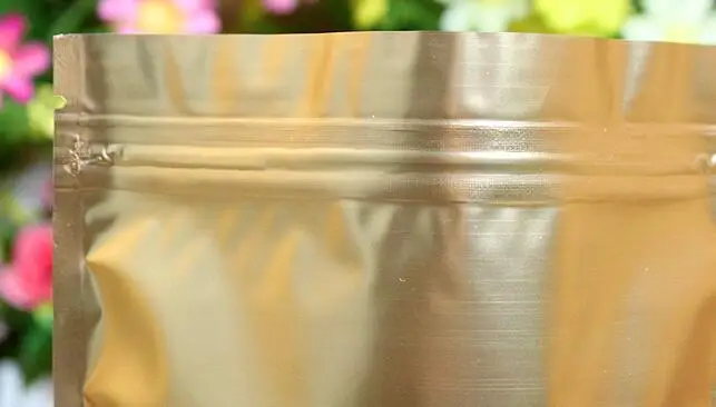 100 шт./лот Упаковка из алюминиевой фольги с замком для пищевых продуктов