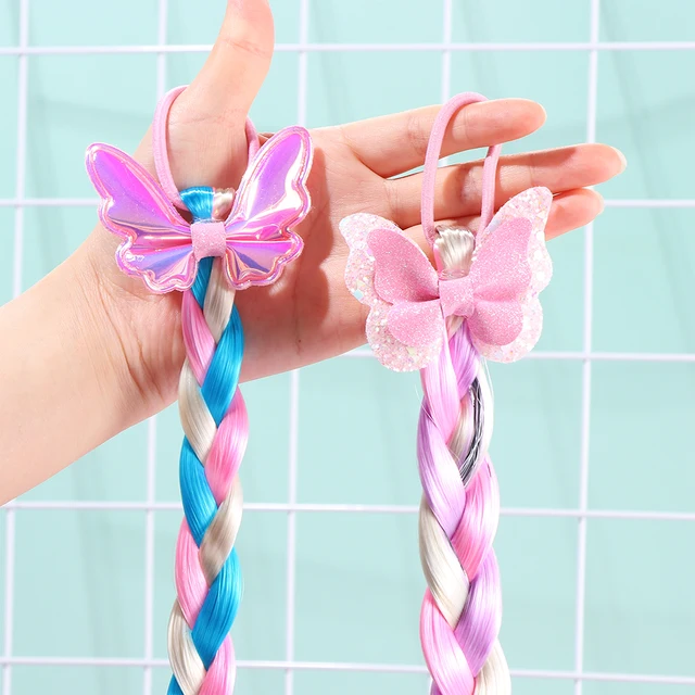 Serre-tête Avec Postiche Reine Des Neiges Pour Fille - Perruque Tressée Pour Déguisement Princesse, Fête D'anniversaire Et Cosplay