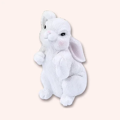 LABRIMP 6pezzi Ganci Decorativi Adesivi Per Parete Forma Di Coniglio Da Ganci Per Chiavi e Abbigliamento Facile Installazione Per Organizzare Spazi Casa e Appartamento Studentesco
