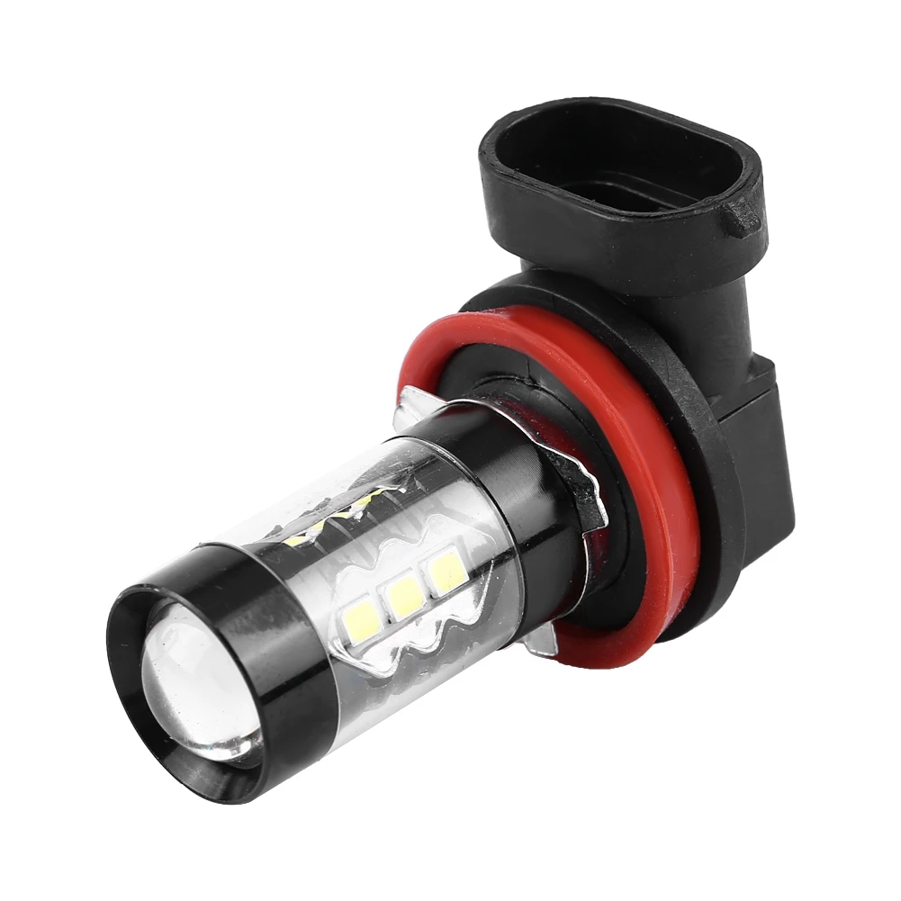 2 Adet 12V 24V 80W Araba Y ksek G ler Parlak LED Sis G nd z Ampuller 