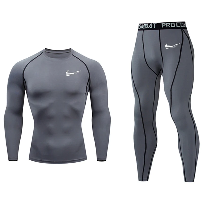 

New Men's Thermal underwear Base layer thermal Tracksuit Warm Men's Winter Sports Compression Sportswear Tights Long Johns 4XL