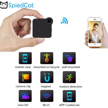 

HD Mini Wearable Camera WIFI P2P IP Cam Motion Sensor Magnetic Clip Voice Recorder DV Bike Body Micro Home Security Camcorder
