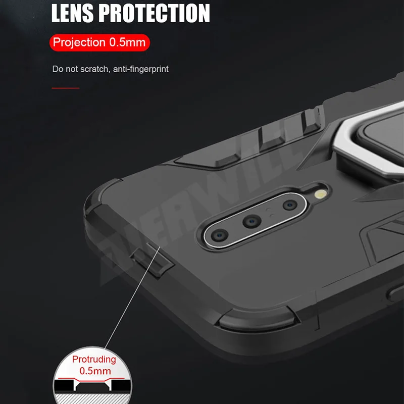 Кольцо Броня чехол для Oneplus 7 pro Чехол кольцо магнитный автомобильный защиты