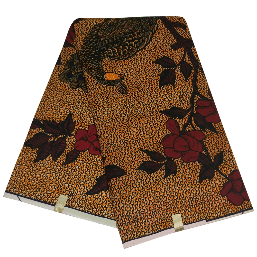 Высокое качество Павлин узор напечатанный голландский DIY ткани для леди Текстиль - Цвет: as picture