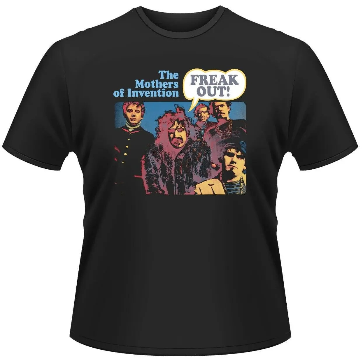 T-Shirt Frank Zappa 'Freak Out'-Nuova E Ufficiale! Maglietta Da Uomo Estiva A Vita Bassa