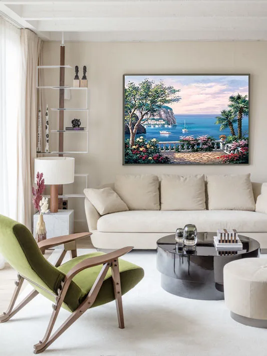 

Yiwu King Sing Oil Painting Landscape Painting By Number DIY Canvas Art Hand Painted Kid Room Decor Home Decor Painting N0000046