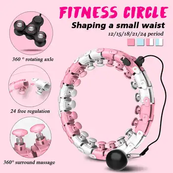 

Portable Sport Hoops Yoga Waist Exerciser Hoop Detachable Belly Abdominal Muscle Trainer Circle Loss Weight Fitness Equipment