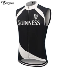 Черный жилет для велоспорта в стиле ретро Guinness, pro team, без рукавов, для велоспорта, Mtb, одежда для велоспорта, Майо, троеборн Черный жилет для велоспорта в стиле ретро Guinness, pro team, без рукавов, для велоспорта, Mtb, одежда для велоспорта, Майо, троеборн