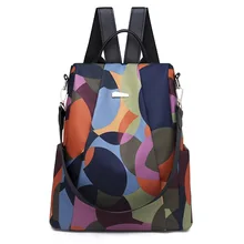 Рюкзак с защитой от краж с стиль корейско-Стиль универсальные нейлоновые Водонепроницаемый уличная женская сумка мульти-функциональный рюкзак родов