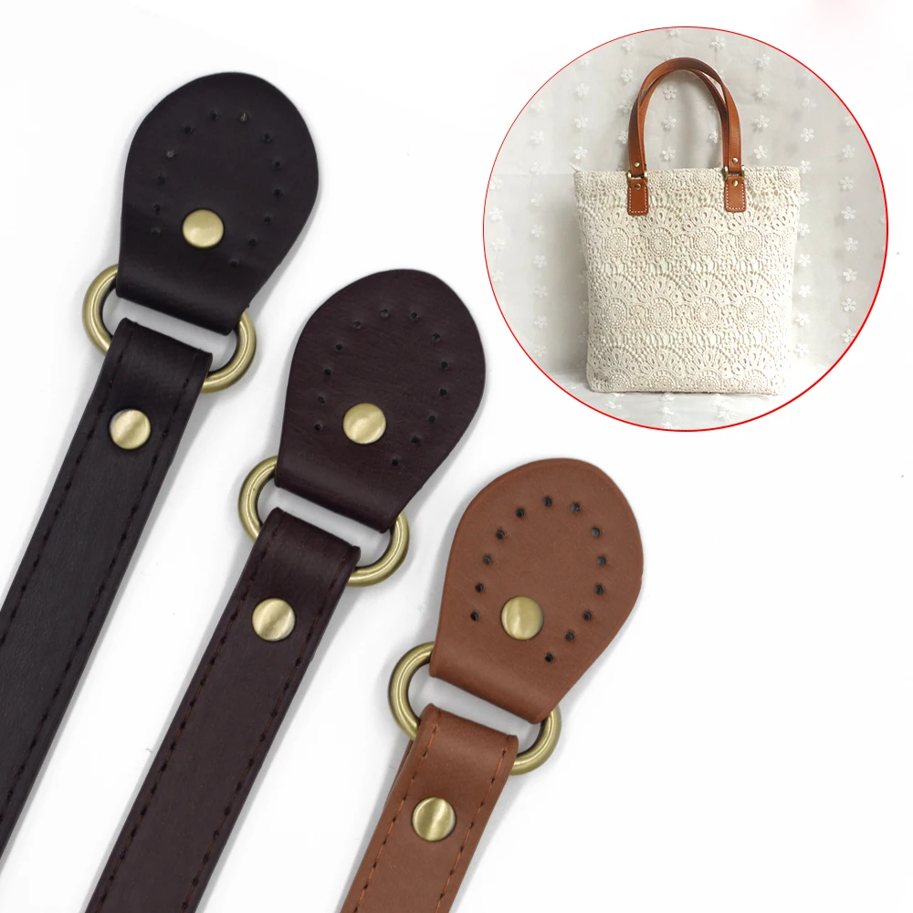 2pcs bag handles,replacement handbag purse straps accessories,genuine cowhide leather bag handle strap