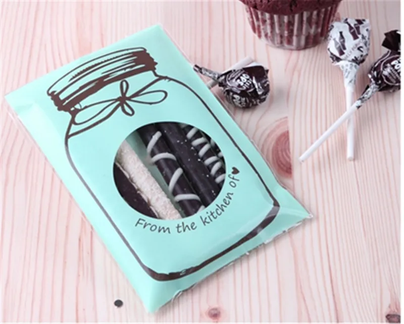 20 pcs/lot Plastic Cellophane Bottle Pattern Candy Cookie Gift Bag Self Adhesive Pouch For Wedding Birthday Party Decor - Image 2