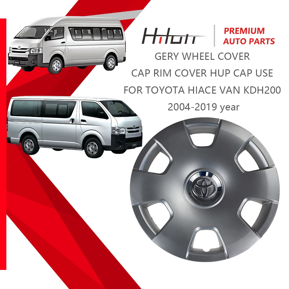 Gery Wheel Cover Cap Rim Cover Hup Cap Use for Toyota Hiace Van KDH200
