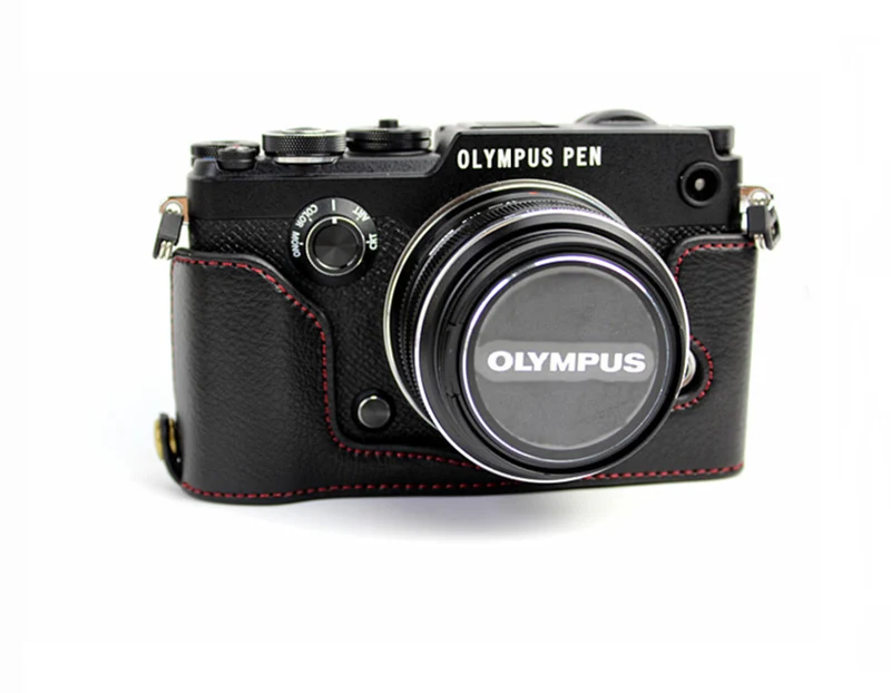 Чехол из натуральной кожи для Olympus PEN F PEN-F, защитный чехол с отверстием для батареи