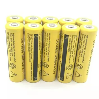 

10PCS 18650 9800mah 3.7V Li-ion Rechargeable Battery high quality Suitable for LED flashlight alarm clock fan toy