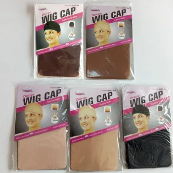 

Clearance Quality Deluxe Wig Cap Hair Net For Weave Hair Wig Nets Stretch Mesh Wig Cap For Making Wigs Free size 12pieces(6bags)