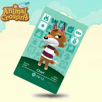 

086 Chief Animal Crossing Card Amiibo Cards Work for Switch NS 3DS Games