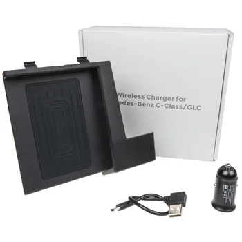

Wireless Phone Charger for Mercedes-Benz C-Class GLC 2016-2019, Center Console Wireless Charging Pad Mat for All C GLC Models Ac