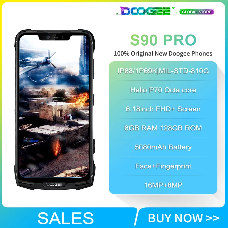 Doogee S90 Pro модульный прочный мобильный телефон IP68 Helio P70 6 18 "дисплей Восьмиядерный