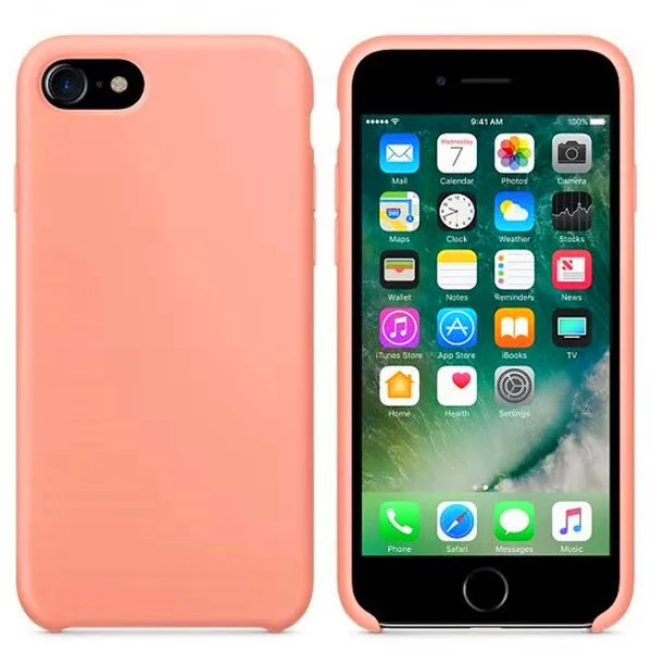 Роскошный чехол с логотипом для iPhone 7 8 Plus 11pro официальный силиконовый чехол для Apple iPhone X XS Max XR 6 6S Plus 11 5S SE чехол s - Цвет: Оранжевый