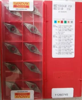 

10PCS CARBIDE INSERT VBGT160404-UM H13A
