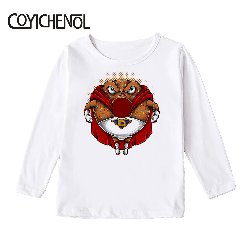 Детская футболка с забавными героями мультфильмов; коллекция года; Kawaii; Сезон Зима; От 2 до 12 лет с героями мультфильмов; модальный длинный рукав; Детские топы с рисунками из мультфильмов