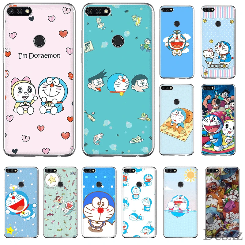 Чехол для мобильного телефона из ТПУ huawei P30 P20 P10 P8 P9 Lite Pro P Smart Z Plus чехол Dorae Fashion Mon |
