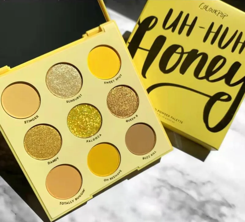 Colourpop 9 Цвета Угу Мед Блеск и матовая палитра теней для век