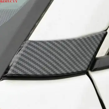 

BJMYCYY for toyota rav4 rav 4 xa50 50 2019 2020 Car Window A pillar carbon fibre abs cover trim accessories decoration covers