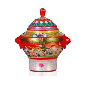 

Jingdezhen Ceramic Chinese enamel and pastel children play with covers and ears general pot storage pot accessories