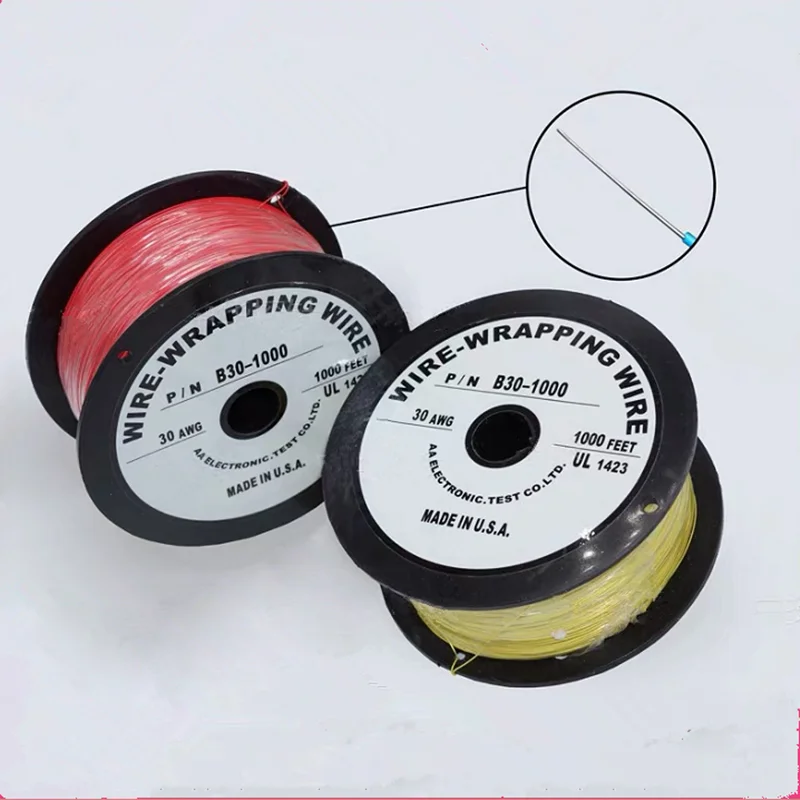 Фото 24AWG 26AWG 28 AWG 30AWG 32AWG 34AWG 36AWG посеребренный бескислородный медный провод Ok Line 8 цветов электрический провод длиной 305 м №2