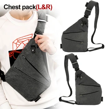 

Multifunctional Concealed Tactical Storage Gun Bag Holster Men's Left Right Nylon Shoulder Bag Anti-theft Bag Chest Bag Hunting