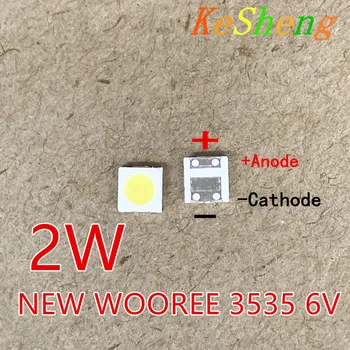 

100PCS WOOREE LED Backlight 2W 6V 3535 150LM Cool white WM35E2F-YR09B-eA LCD Backlight for TV TV Application