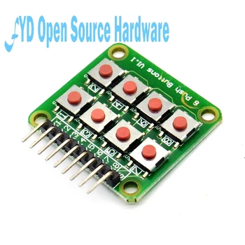 

8-Bit Key Microswitch 2*4 Matrix Keyboard Independent Key SCM Extended Keyboard Module