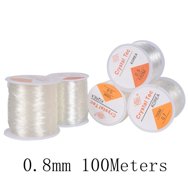 Plastic Crystal DIY Beading Stretch Cords Elastic Line Jewelry Making Supplies String Bracelet Thread String Thread
