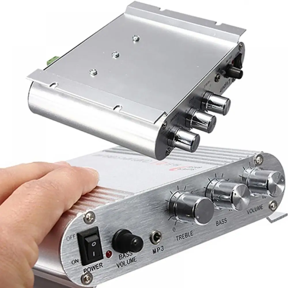 Amplificador de Som Amplificador de Áudio Suporte para Super Portátil Canais Hi-fi Estéreo Home Theater Graves 200w 3 - Image 4
