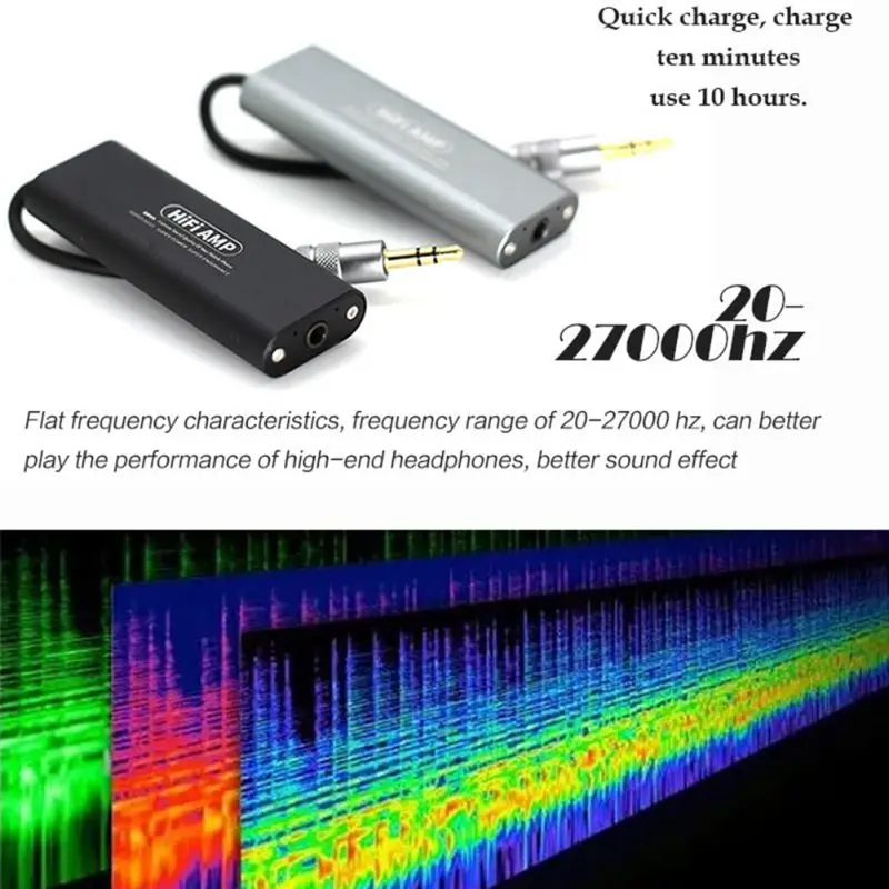 High End Small Audio HiFi Amplifier Rechargeable Stereo Earphone Headphone Power Amplifier