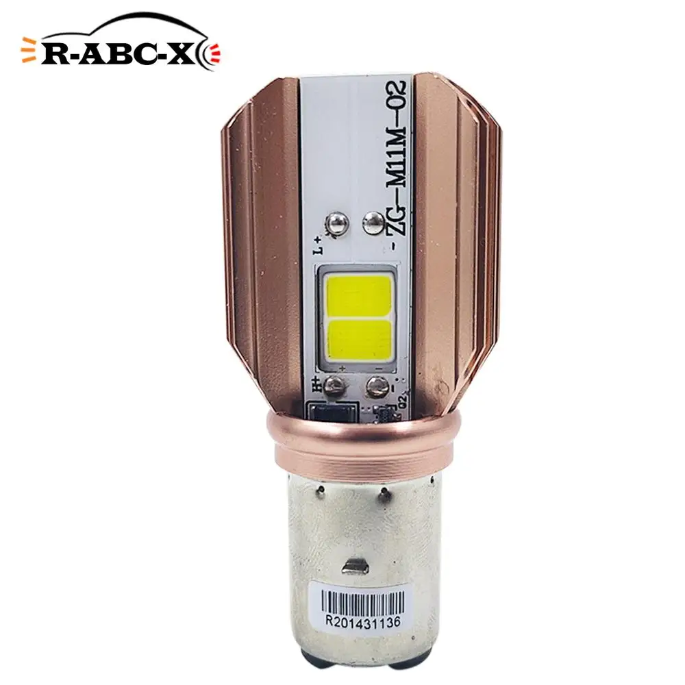 

1 pcs COB BA20D Motorcycle Headlight Bulb Moto LED Headlight Motorbike LED Lamp 9-12V white 2000lm per bulb hi lo beam