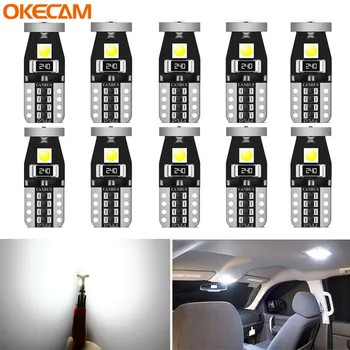 

W5W LED Bright T10 LED Bulb 3 SMD 3030 Car Interior Light for Nissan Qashqai Juke Tiida Almera Note Sentra Navara Canbus White