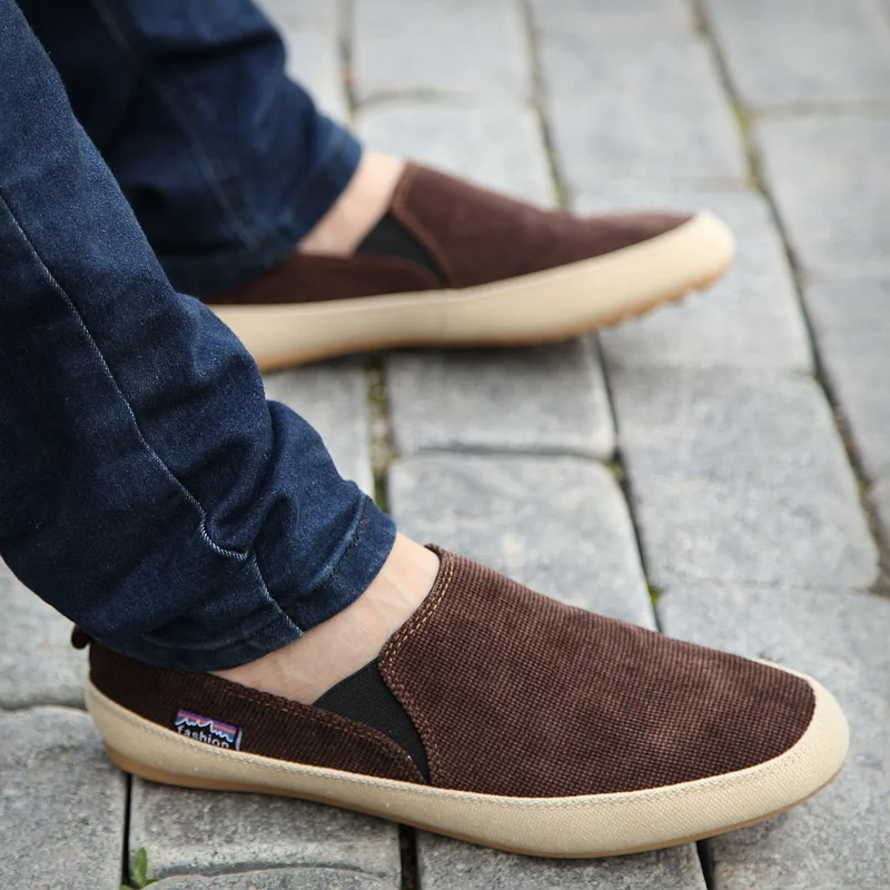 Summer Casual Canvas Shoes Men Loafers 