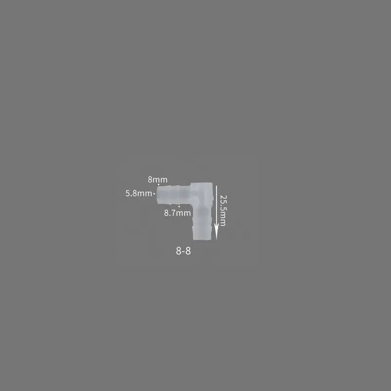 Пластиковый фитинг для труб 8 мм Колючая пагода равномерный локоть L образный