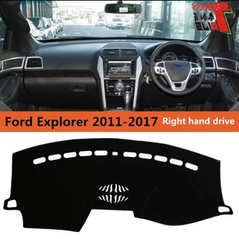 

Car Dashboard Cover Cross Accessories Interior for Ford Explorer 2011-2017 Fashion Design Auto Dashboard Mat Right Hand Drive