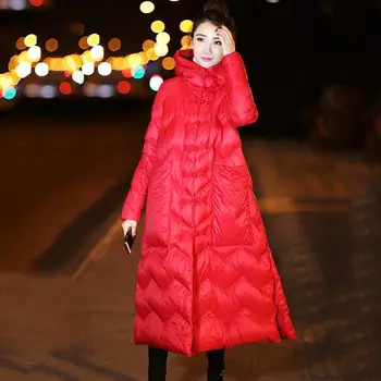 

Women 2019 Winter Down Jacket Female Simple Thicken Warm Parkas With Hooded Ladies Loose Casual Cotton Padded Coats Outwear T35