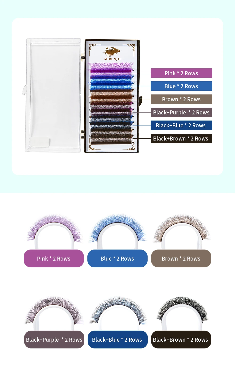 Soneed 10-15mm YY Premade Fans Eyelash Y Shape Individual Colored Lashes Fashion Extension Makeup Tools High Soft Quality Lash