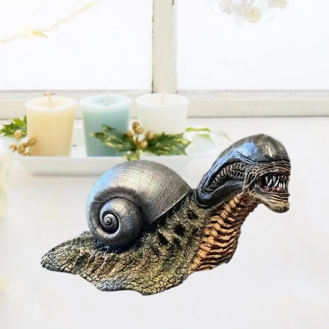 Kültéri Szobrok Földön Kívüli Csigaszobor Figura Modellbaba Gyűjtemény Születésnapi Ajándék Kert Otthoni Dekoráció - Image 5