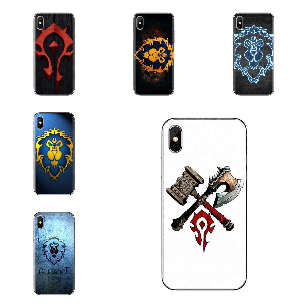Силиконовый чехол World Of Warcrafts Horde Alliance для Xiao mi 4 5 5s 6 A1 A2 5X6X8 9 Lite SE Pro Max Mix 2 3 2S |
