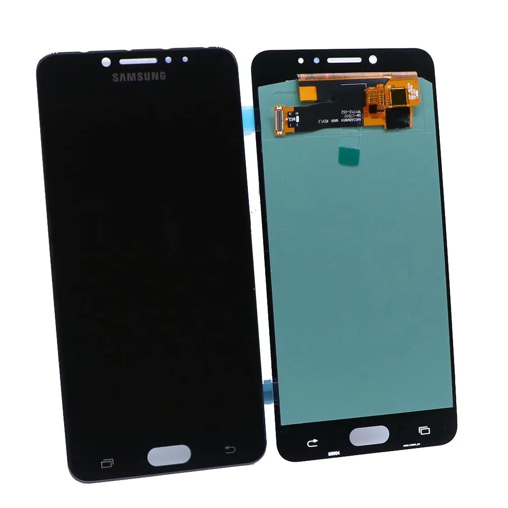 Супер AMOLED ЖК-дисплей для samsung Galaxy C7Pro C7010 C7010F ЖК-дисплей сенсорный экран дигитайзер Замена с регулировкой яркости