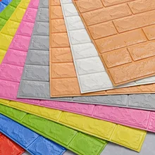 70*77 см DIY самоклеющиеся 3D кирпичные настенные наклейки Декор для гостиной пенопластовое водонепроницаемое покрытие для стен для детей Rm tv Background-W001