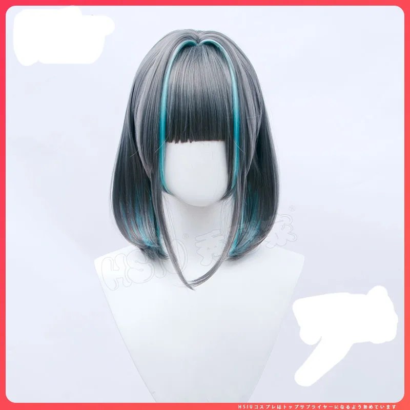 

Hot Game Azur Lane Cheshire Cat Maid Cosplay Wig Halloween Carnival Cosplay Costume Accessories for Carnival Comic Show