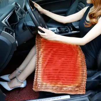 

Winter Electric Heated Blanket Corduroy Warm Blanket for Car Truck Travel Heat Car Blanket Keep Warm Electric Heating Blanket