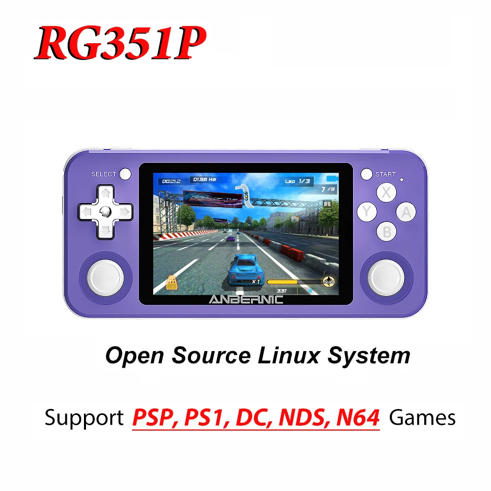 Consola de Jogos Pré-Instalada, 20000 Jogos Grátis, Open Source, Double  System, RG353P, 3.5 , 64GB, 128GB, PSP, PS1, MAME Games - AliExpress